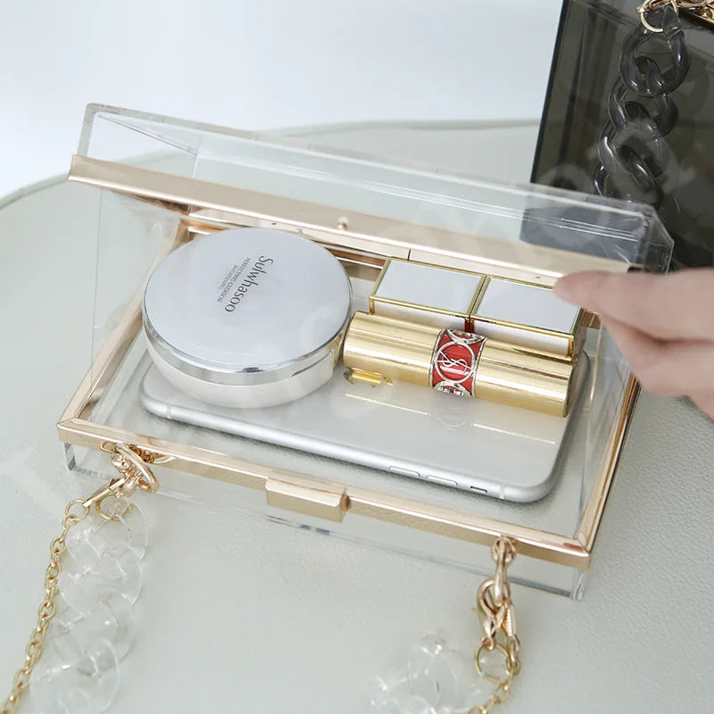 Acrylic Crossbody Clutch Bag for Women
