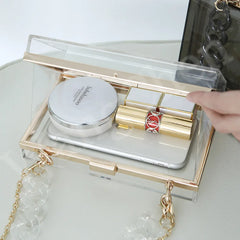 Acrylic Crossbody Clutch Bag for Women