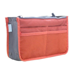 Women Organizer Insert Bag Large Cosmetic Purse Travel Makeup Tote Wallet