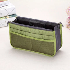 Women Nylon Travel Insert Organizer Handbag Purse Large Lady Makeup Cosmetic Bag