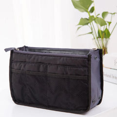 Nylon Travel Insert Organizer Handbag Purse Makeup Cosmetic Bag
