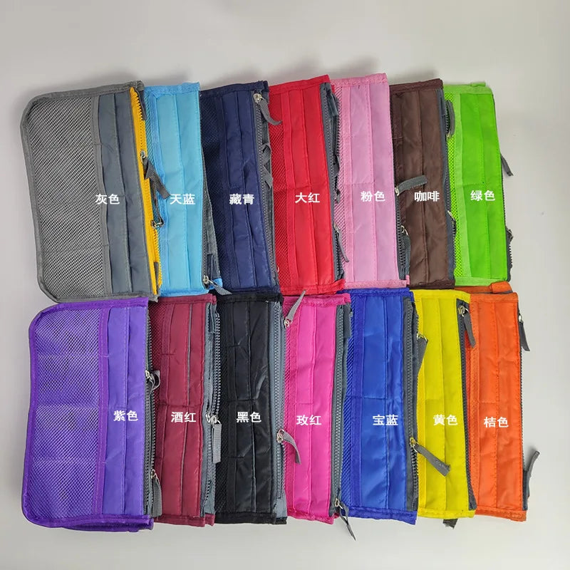 Nylon Travel Insert Organizer Handbag Purse Large Cosmetic Bag