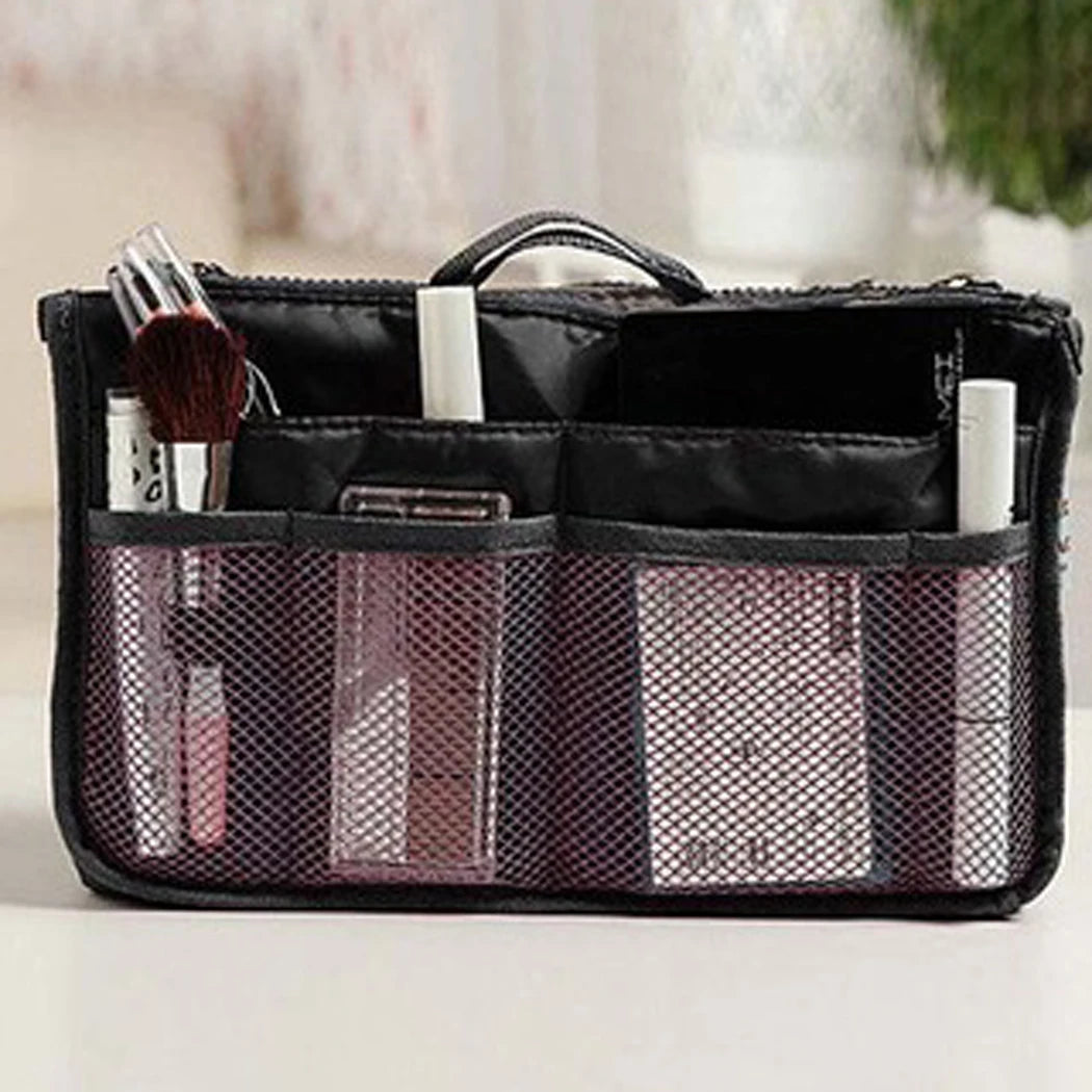 Nylon Travel Purse Organizer Insert Bag