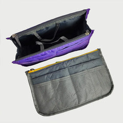 Nylon Travel Insert Organizer Handbag Purse Large Cosmetic Bag