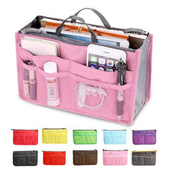Nylon Travel Insert Organizer Handbag Purse Makeup Cosmetic Bag