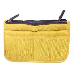 Women Nylon Travel Insert Organizer Handbag Purse Large liner Lady Makeup