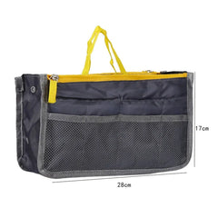Nylon Travel Insert Organizer Handbag Purse Large Makeup Cosmetic Bag