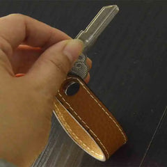 Leather Organizer Keychain Bottle Opener Multifunctional Holder
