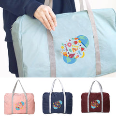 Outdoor Camping Storage Bag Food Print Tote Bags Zipper Accessories