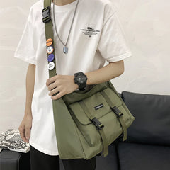 Japanese Style Couple Shoulder Bag Messenger Bag Large Capacity