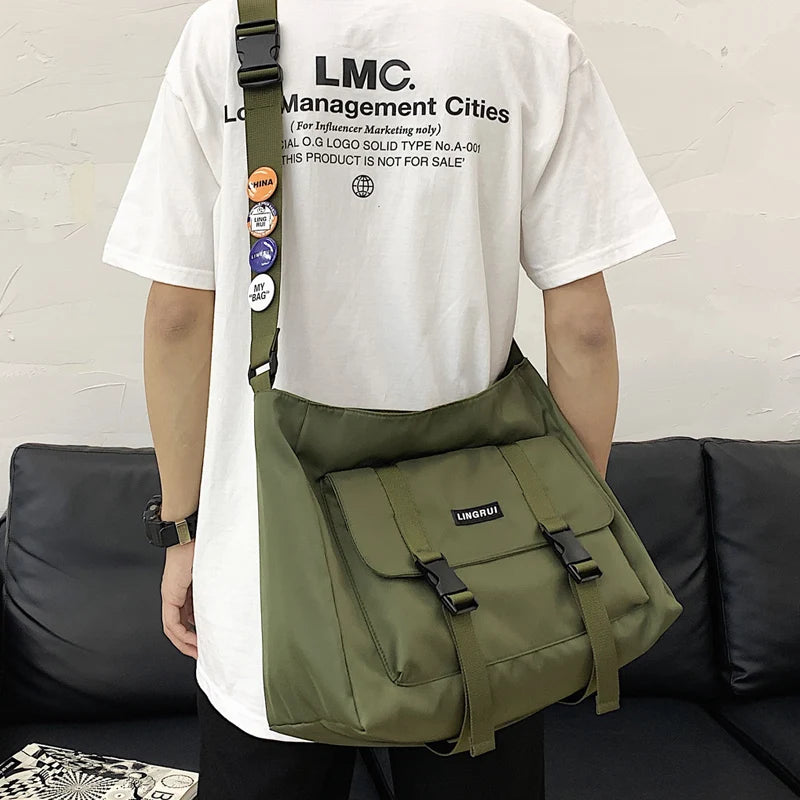 Japanese Style Couple Shoulder Bag Messenger Bag Large Capacity