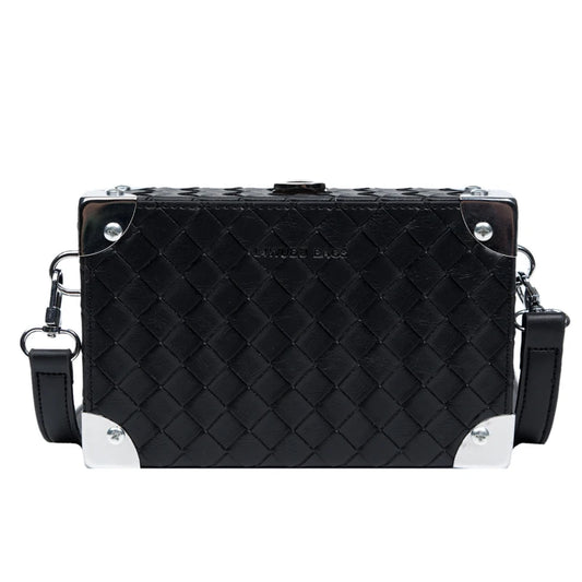 Minimalist PU Women Soft Mini Handbag Square Neutral Shoulder Bag