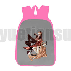 Osamu Backpack Bungou Stray Dogs 3D Pink Dazai Zipper Back Pack 12 Inch