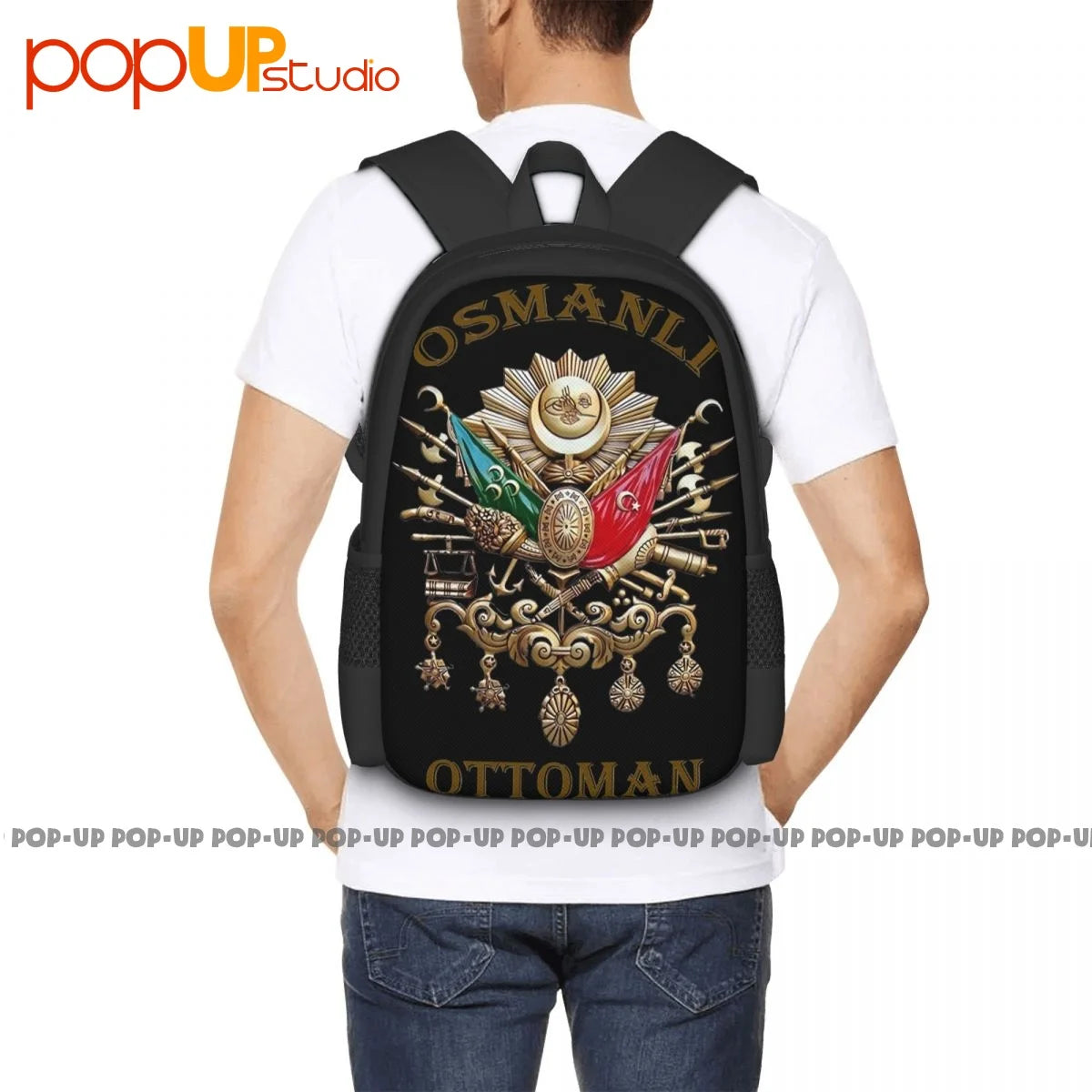 Ottoman Army Backpack Large Gym Sports Style Art Print
