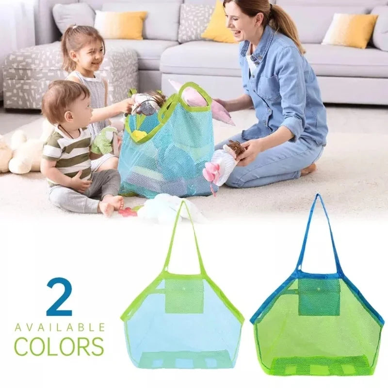 Kids Beach Mesh Bag Sand Away Toy Storage Organizer