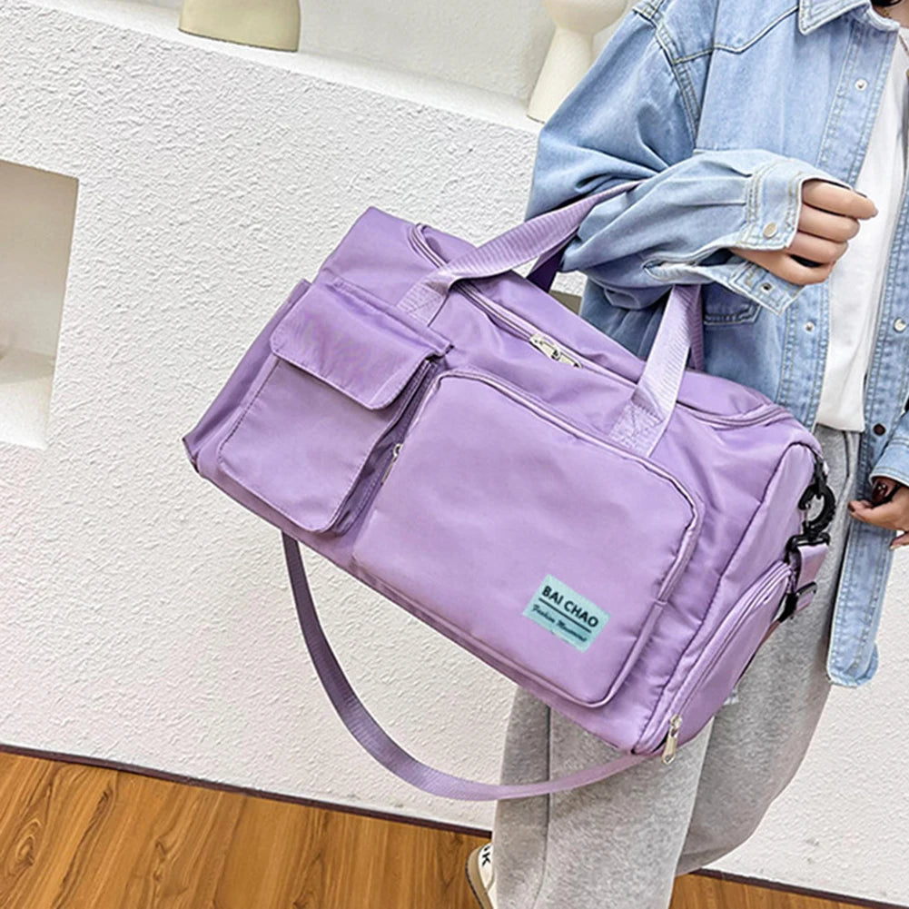 Women's Large Capacity Fitness Travel Crossbody Bag