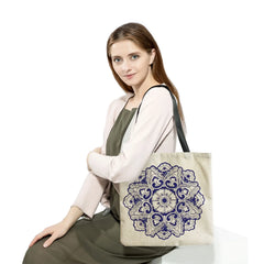 Chinoiserie Floral Shoulder Bag Handbag High Capacity Tote Bag