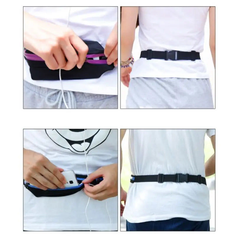 Outdoor Elastic Sports Waist Bag Anti-theft Waterproof Phone Bag