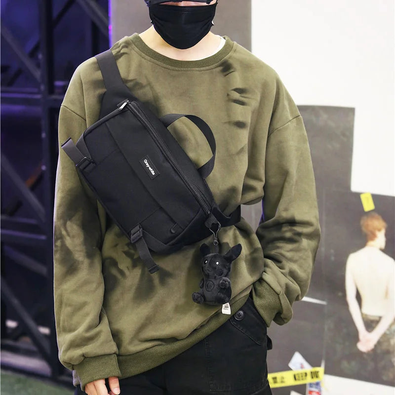 Large Capacity Waist Bag Fanny Pack Unisex Streetwear Chest Bags
