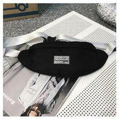 Waterproof Canvas Waist Bag Pack for Men Women Casual Travel Phone Belt Bag