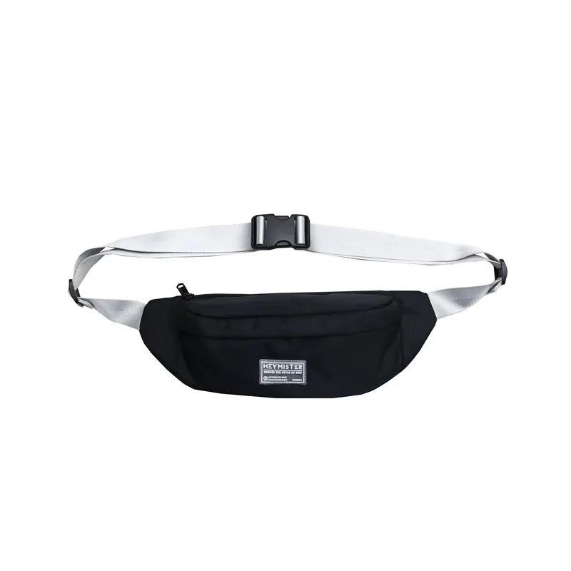 Waterproof Canvas Waist Bag Pack for Men Women Casual Travel Phone Belt Bag