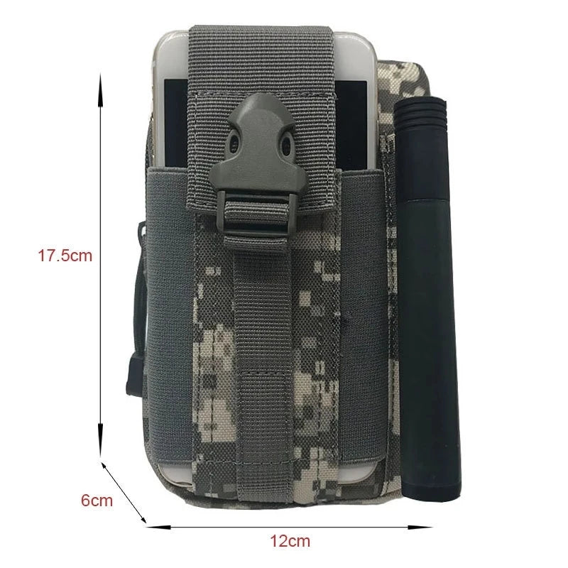 Waterproof Tactical Waist Pack Bum Bag Pouch Military Sport Belt