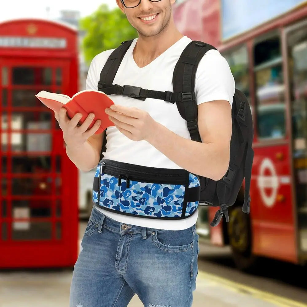 Waterproof Outdoor Running Waist Bag Phone Holder Gym Fitness Bag
