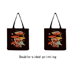 Butterfly Mushroom Print Eco Friendly Tote Bag