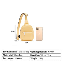 Outdoor Travel Messenger Bag PU Leather Crossbody Bag Women