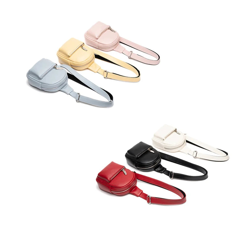 Outdoor Travel Messenger Bag PU Leather Crossbody Bag Women