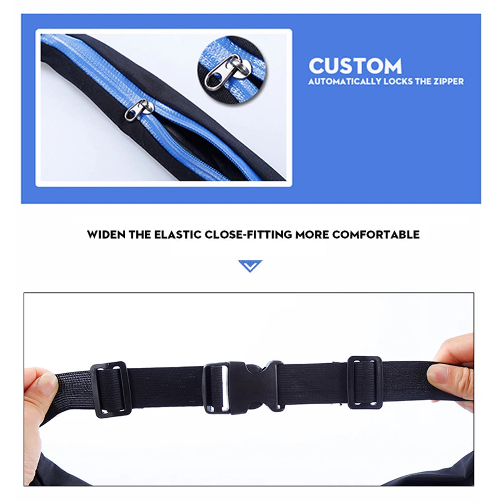 Waterproof Waist Bag Running Cycling Jogging Waist Belt Phone Pouch
