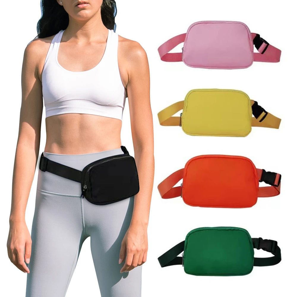 Outdoor Sports Crossbody Bag Women Waist Bags Fanny Pack Zipper Chest Bag
