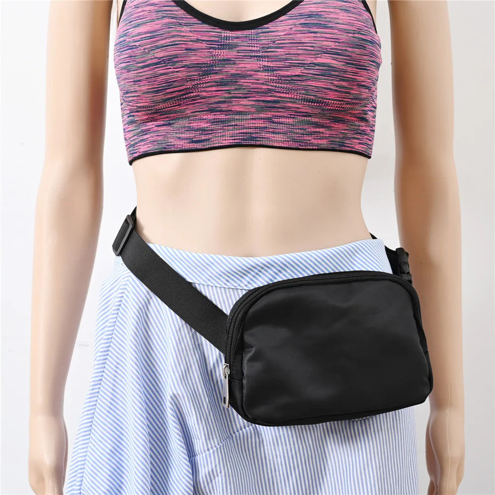 Outdoor Sports Crossbody Bag Women Waist Bags Fanny Pack Zipper Chest Bag