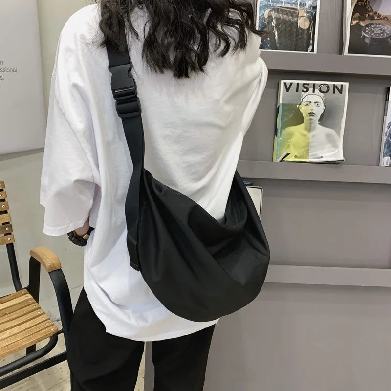 Outdoor Sports Nylon Crossbody Shoulder Bag Large Tote Purse