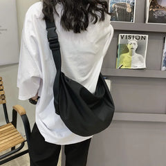Outdoor Sports Nylon Crossbody Shoulder Bag Large Tote Purse