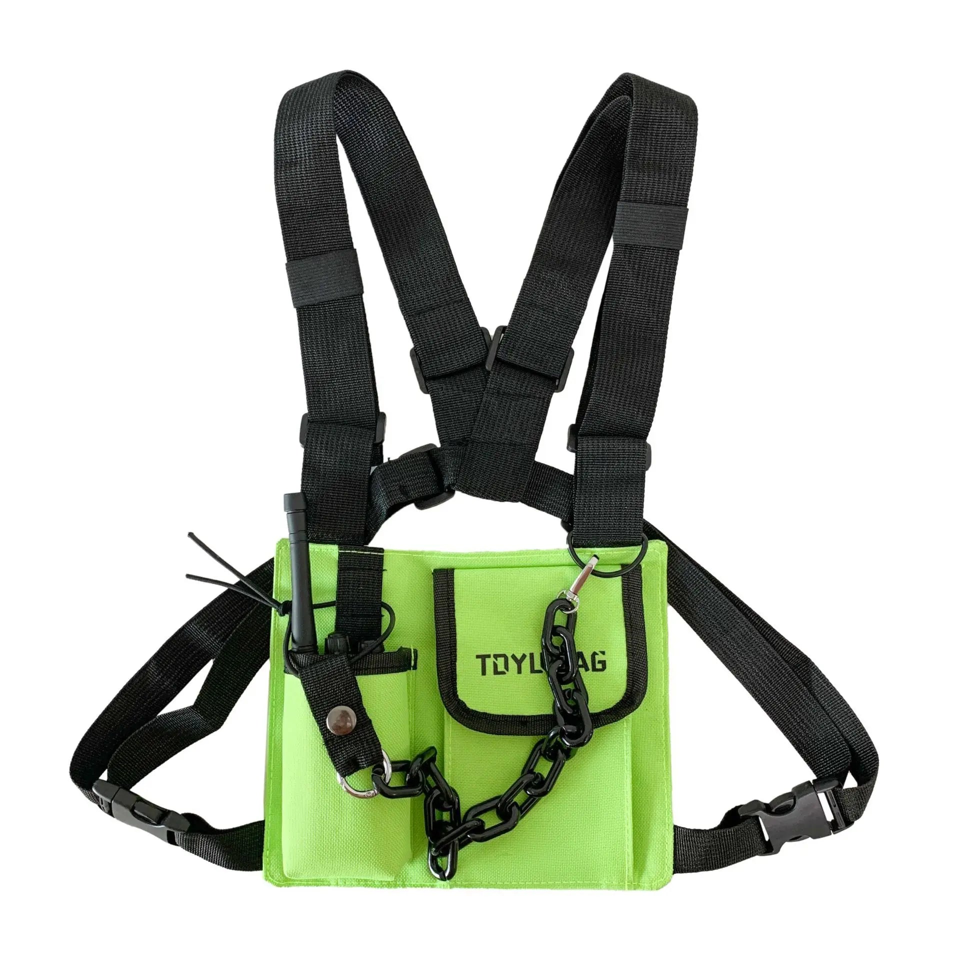 Techwear Tactical Vest Chest Bag Hip Hop Green Backpack