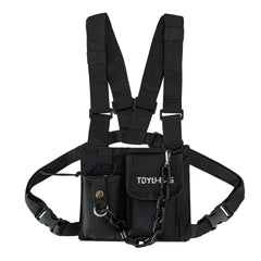 Techwear Tactical Vest Chest Bag Hip Hop Green Backpack
