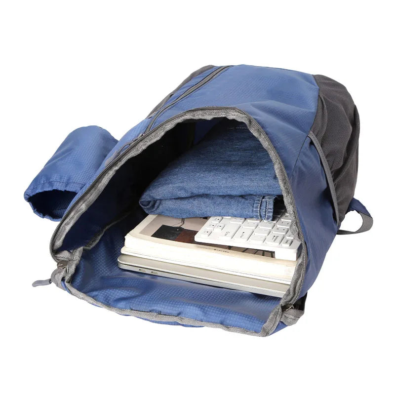 15L Outdoor Travel Backpack Foldable Waterproof Large Capacity Sports Bag