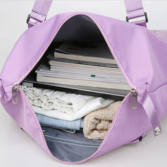 Waterproof Gym Bag Nylon Women Training Fitness Travel Handbag
