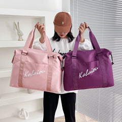 Waterproof Gym Bag Nylon Women Training Fitness Travel Handbag
