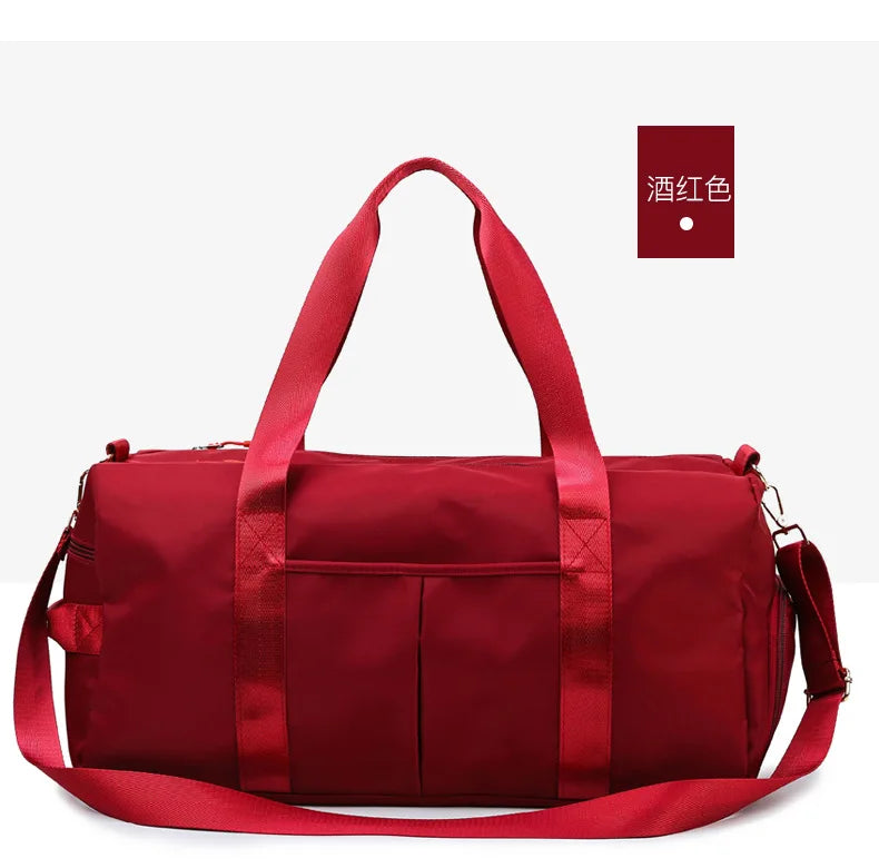 Waterproof Gym Duffle Bag with Shoe Compartment
