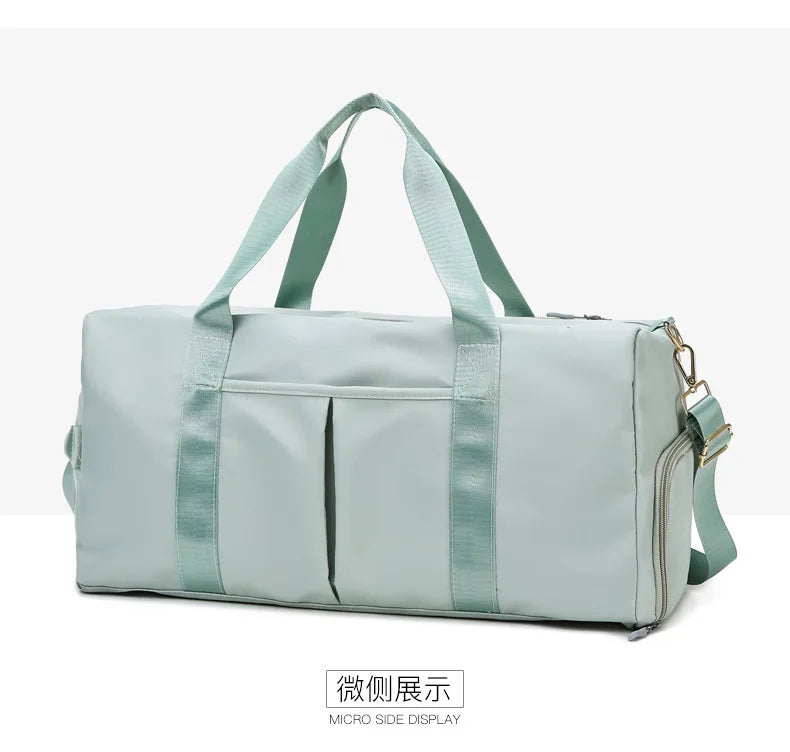 Waterproof Gym Duffle Bag with Shoe Compartment