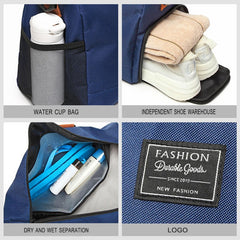 Waterproof Nylon Sports Gym Bags Men Women Training Travel Handbag Sport Bag