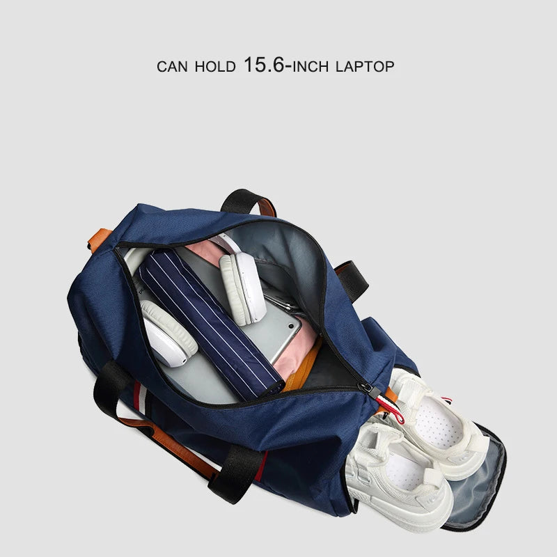 Waterproof Nylon Sports Gym Bags Men Women Training Travel Handbag Sport Bag