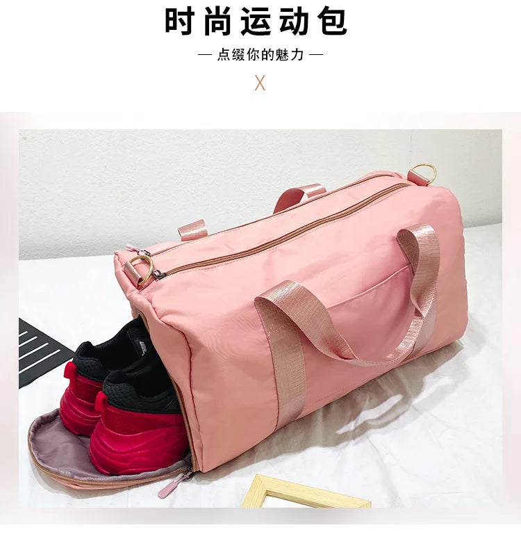Waterproof Gym Bag with Shoe Compartment Yoga Mat Sport Bag