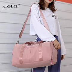 Waterproof Gym Bag with Shoe Compartment for Men Women