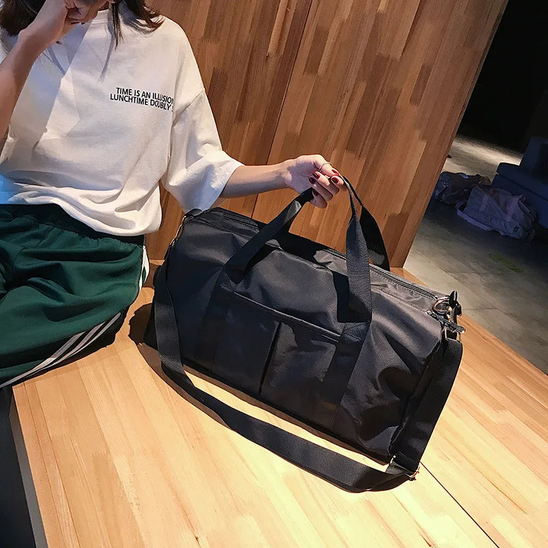 Waterproof Gym Bag with Shoe Compartment for Men and Women