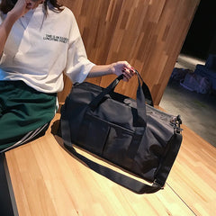 Waterproof Gym Bag with Shoe Compartment for Men and Women
