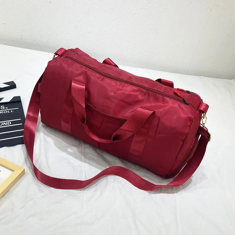 Waterproof Gym Bag with Shoe Compartment Yoga Mat Sport Bag