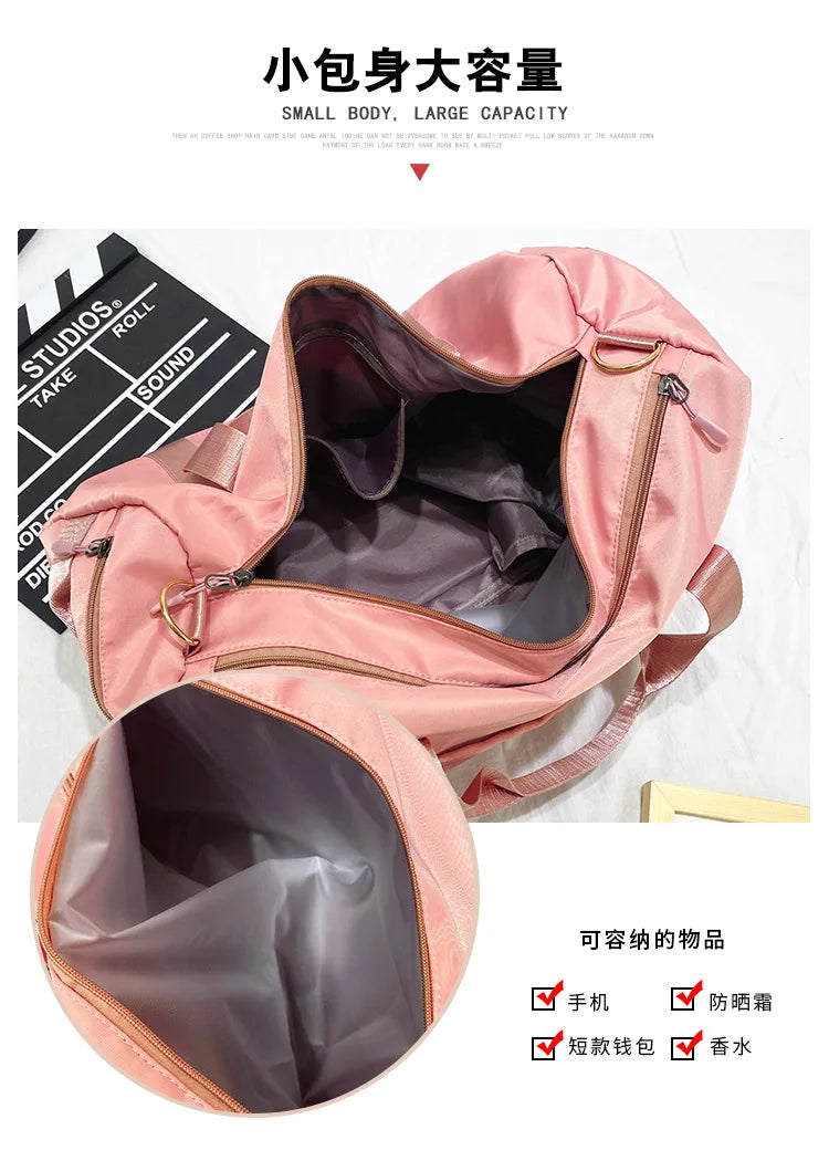 Waterproof Gym Bag with Shoe Compartment Yoga Mat Sport Bag